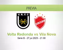 Pronóstico Volta Redonda Vila Nova (27 julio 2025)