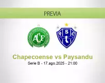 Pronóstico Chapecoense Paysandu (17 agosto 2025)