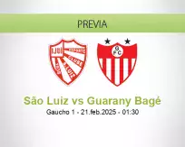 Pronóstico São Luiz Guarany Bagé (20 febrero 2025)