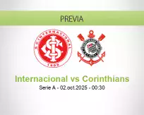 Pronóstico Internacional Corinthians (01 octubre 2025)