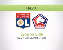 Pronóstico Lyon Lille (01 febrero 2026)