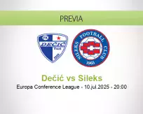 Pronóstico Dečić Sileks (10 julio 2025)