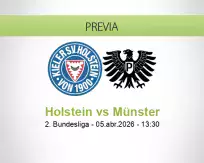 Pronóstico Holstein Münster (05 abril 2026)