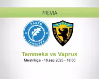 Pronóstico Tammeka Vaprus (16 septiembre 2025)