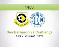 Pronóstico São Bernardo Confiança (27 julio 2025)