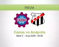 Pronóstico Caxias Anápolis (13 julio 2025)