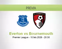 Pronóstico Everton Bournemouth (10 febrero 2026)
