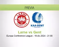 Pronóstico Larne Gent (19 diciembre 2024)