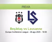 Pronóstico Beşiktaş Lausanne (28 agosto 2025)