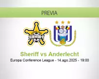 Pronóstico Sheriff Anderlecht (14 agosto 2025)