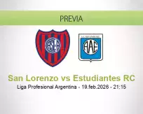 San Lorenzo vs Estudiantes RC