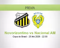 Novorizontino vs Nacional AM