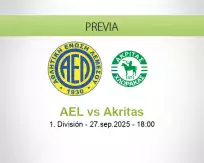 Pronóstico AEL Akritas (27 septiembre 2025)