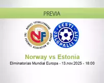 Pronóstico Norway Estonia (13 noviembre 2025)