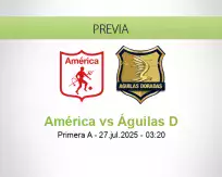 Pronóstico América Águilas D (26 julio 2025)