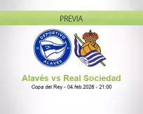 Pronóstico Alavés Real Sociedad (04 febrero 2026)