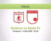 Pronóstico América Santa Fe (13 febrero 2026)
