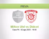 Pronóstico Milton Utd Didcot (02 agosto 2025)
