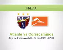 Pronóstico Atlante Correcaminos (06 septiembre 2025)