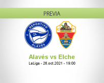 Pronóstico Alavés Elche (26 octubre 2021)