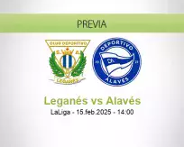 Pronóstico Leganés Alavés (15 febrero 2025)