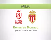 Pronóstico Reims Monaco (14 diciembre 2024)