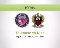 Pronóstico Toulouse Nice (02 febrero 2025)