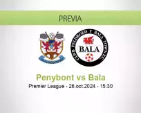 Pronóstico Penybont Bala (26 octubre 2024)