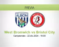 Pronóstico West Bromwich Bristol City (22 diciembre 2024)