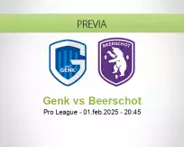 Pronóstico Genk Beerschot (01 febrero 2025)