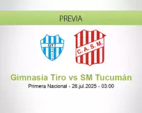 Pronóstico Gimnasia Tiro SM Tucumán (25 julio 2025)