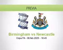 Pronóstico Birmingham Newcastle (08 febrero 2025)