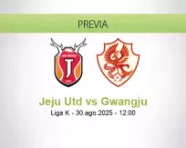 Pronóstico Jeju Utd Gwangju (30 agosto 2025)