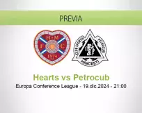 Pronóstico Hearts Petrocub (19 diciembre 2024)