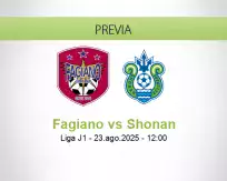 Pronóstico Fagiano Shonan (23 agosto 2025)