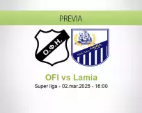 Pronóstico OFI Lamia (02 marzo 2025)