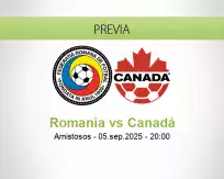 Pronóstico Romania Canadá (05 septiembre 2025)