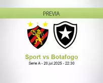 Pronóstico Sport Botafogo (20 julio 2025)