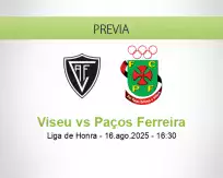 Pronóstico Viseu Paços Ferreira (16 agosto 2025)