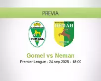 Pronóstico Gomel Neman (24 septiembre 2025)