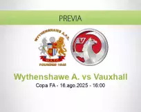 Pronóstico Wythenshawe A. Vauxhall (16 agosto 2025)