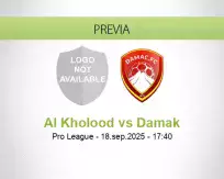 Pronóstico Al Kholood Damak (18 septiembre 2025)