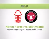Nottm Forest vs Midtjylland