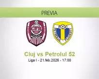Pronóstico Cluj Petrolul 52 (21 febrero 2026)