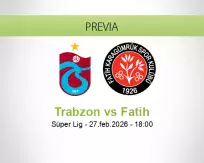 Pronóstico Trabzon Fatih (27 febrero 2026)