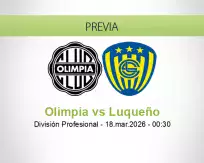 Olimpia vs Luqueño