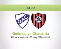 Pronóstico Quilmes Chacarita (04 mayo 2026)