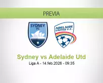 Pronóstico Sydney Adelaide Utd (14 febrero 2026)
