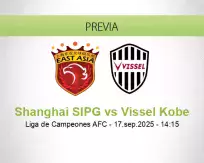 Pronóstico Shanghai SIPG Vissel Kobe (17 septiembre 2025)