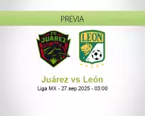 Pronóstico Juárez León (26 septiembre 2025)